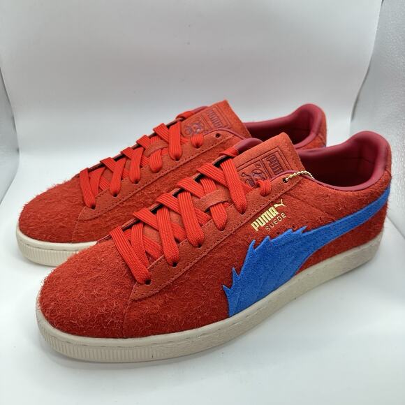 Puma x One Piece ‘Buggy’ Suede Red Blue (396520-01) | Men\'s Size 13 US - New main image 5